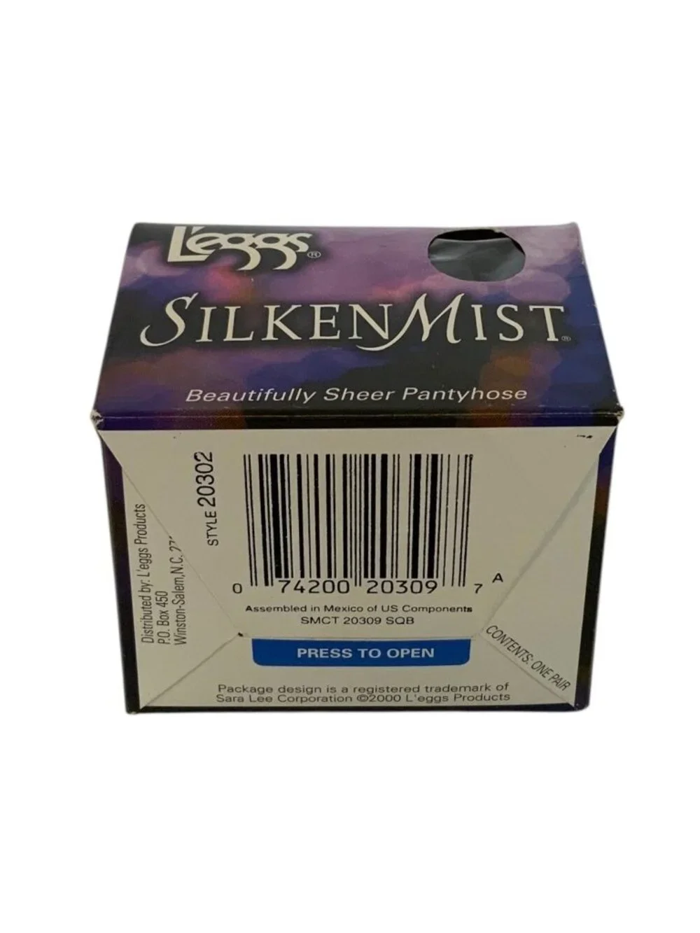 Leggs Silken Mist Pantyhose Q Queen Size Black Mist Control Top Silky Sheer New